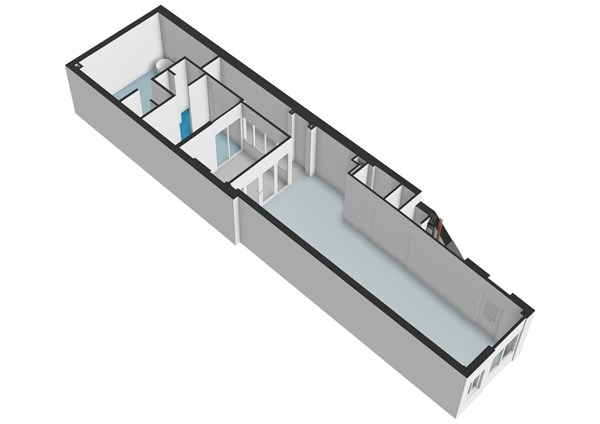 Floor plan - Kanaalstraat 151H, 1054 XD Amsterdam 